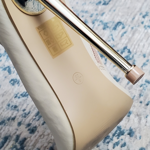 Pretty Little Thing Nude Metal Heeled Boots - Picture 6 of 12